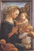 Sandro Botticelli Filippo Lippi,Madonna with Child and Angels or Uffizi Madonna oil painting on canvas